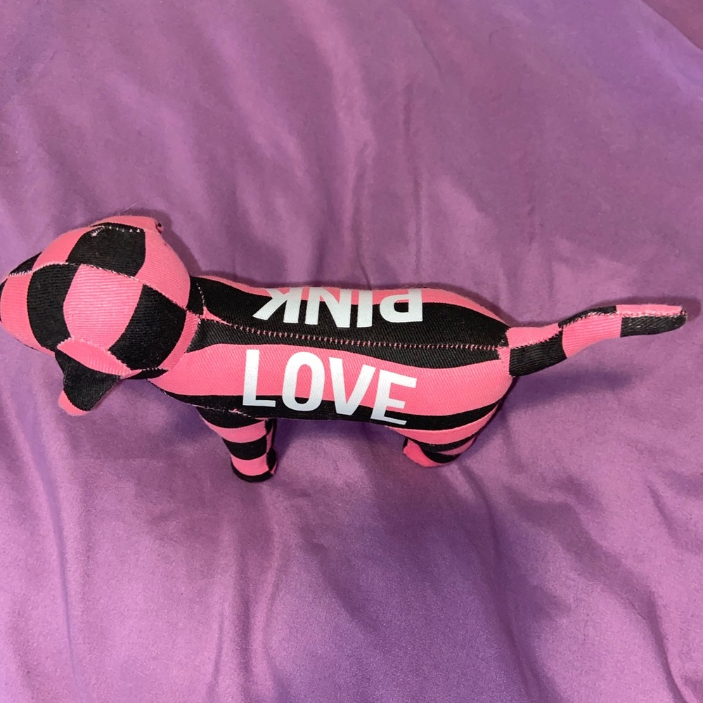 VS PINK Plush dog striped